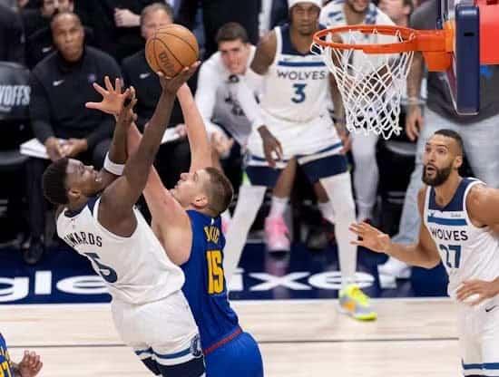 Pegan primeros los Wolves a los Nuggets