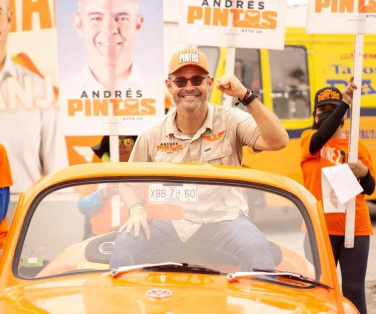 Ofrece Andrés Pintos mejores vialidades