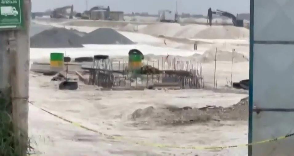 Hallan cuerpo calcinado en construcción de parque industrial