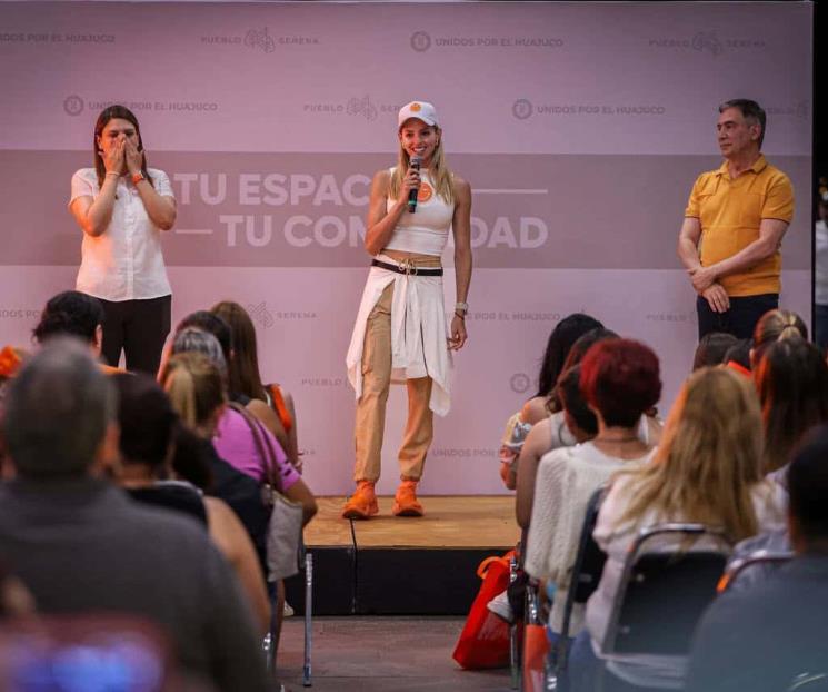 Presenta Mariana a vecinos del sur su eje Monterrey Verde