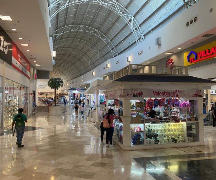 Cae por molestar en centro comercial