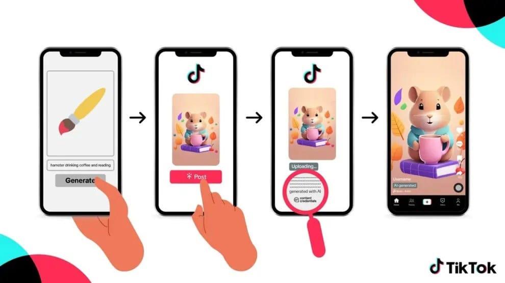 TikTok etiquetará imágenes y videos creados con IA