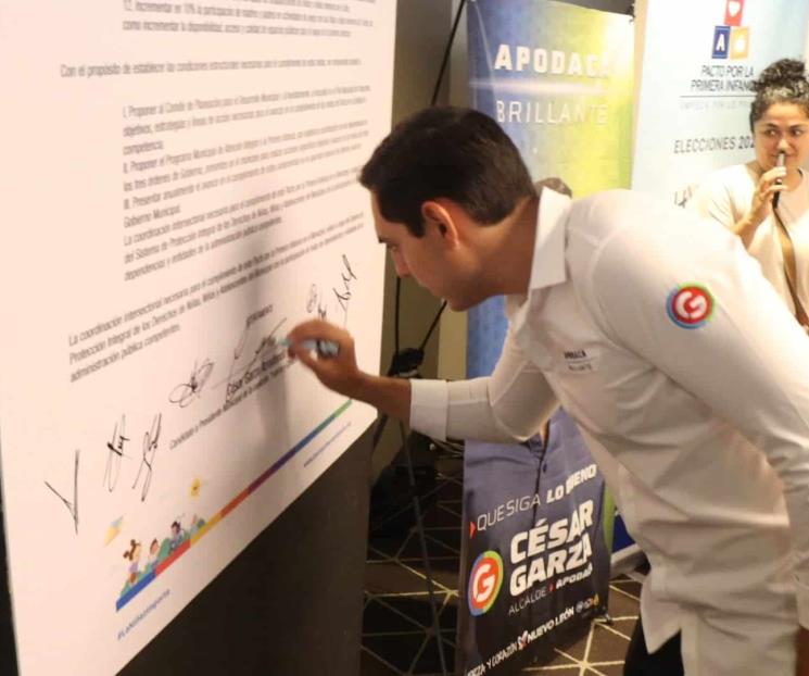 Firma César ‘Pacto por la Primera Infancia’
