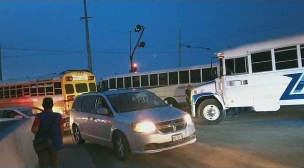 Reportan bloqueos en diversos puntos de Matamoros, Tamaulipas