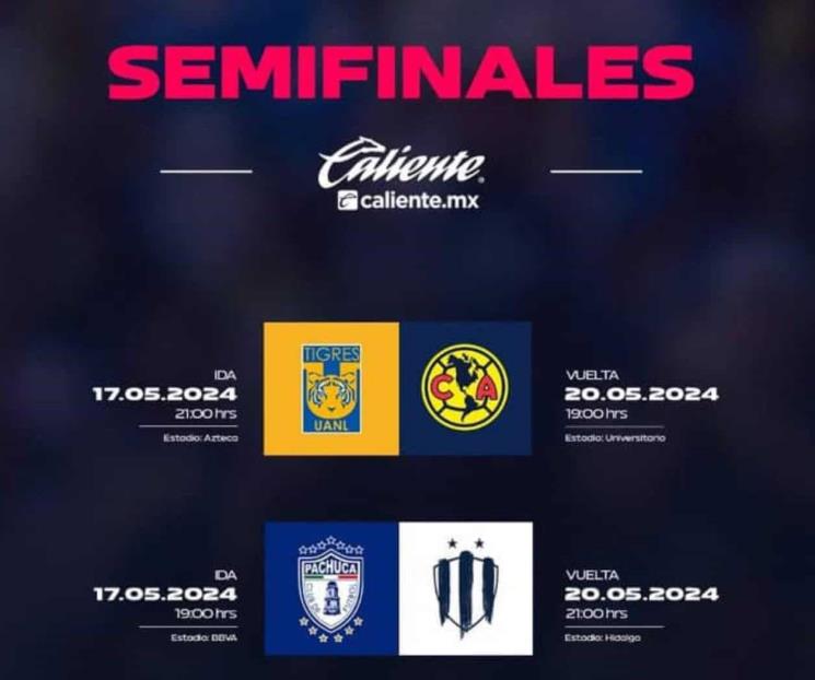 Conocen Tigres Femenil y Rayadas horarios de semifinales Conocen Tigres Femenil y Rayadas horarios de semifinales