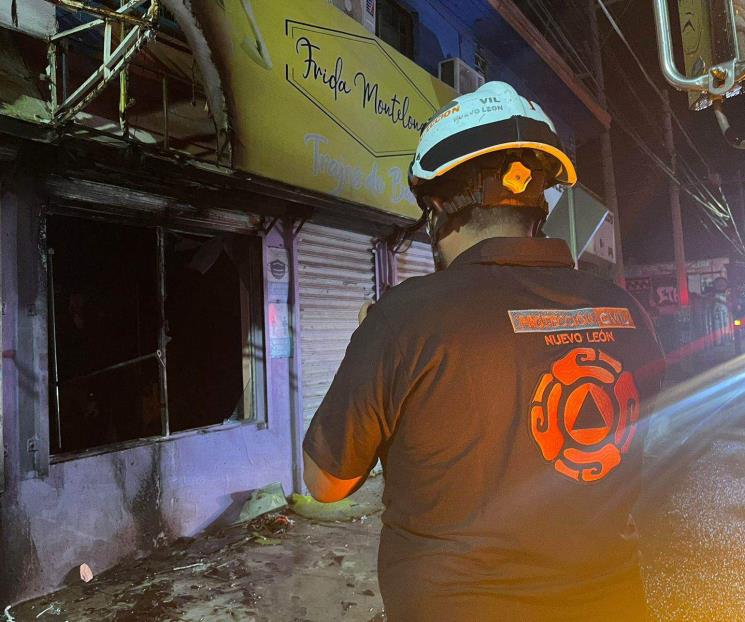 Arde negocio en Guadalupe Arde negocio en Guadalupe