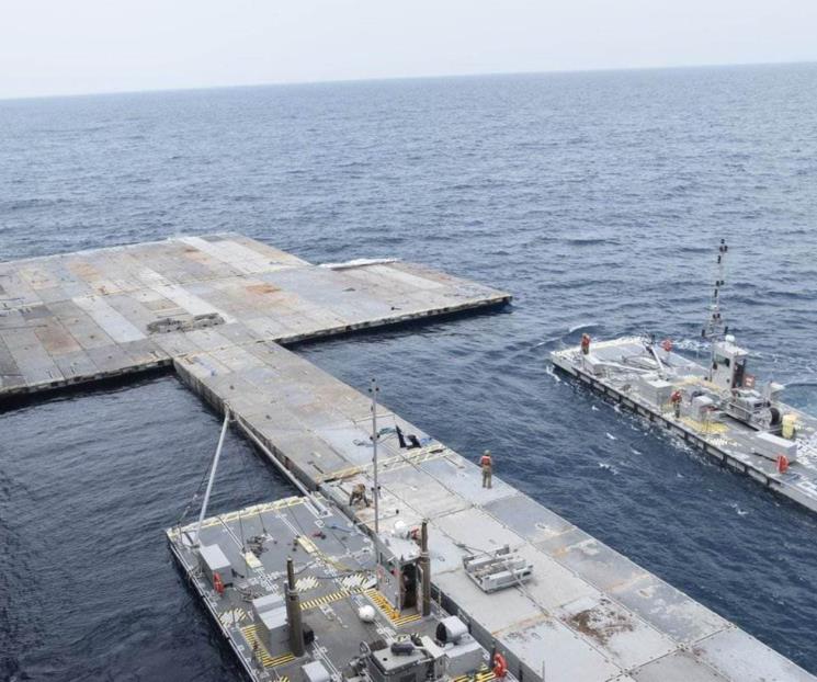 Finalmente, ayuda humanitaria llega a Gaza mediante muelle flotante