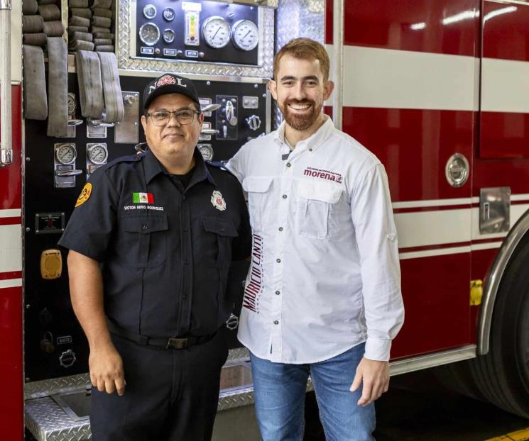 Promete Mauricio aumentar presupuesto a Bomberos
