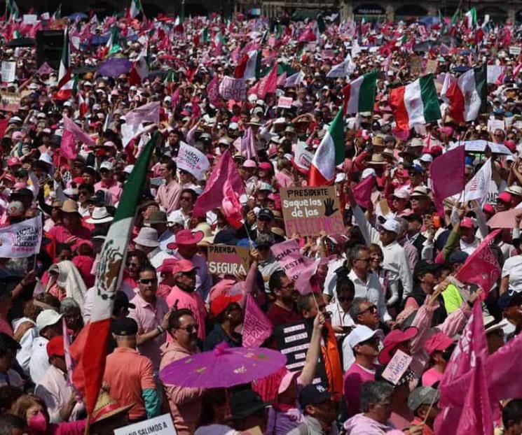 Piden a Marea Rosa no usar color institucional del INE