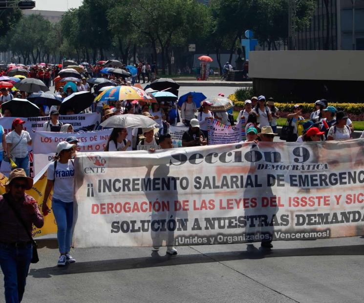 CNTE realiza bloqueos en CDMX