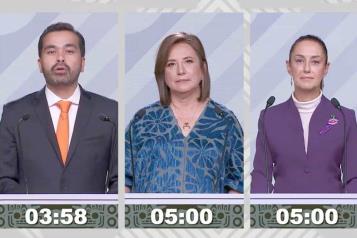 Cruzan acusaciones candidatos en tercer debate presidencial