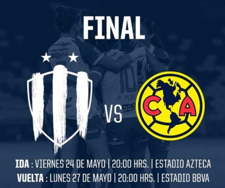 Conocen Rayadas horarios para la Final ante América 