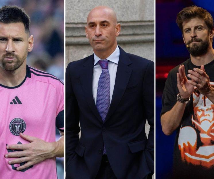 Rubiales, Messi y Piqué, en líos