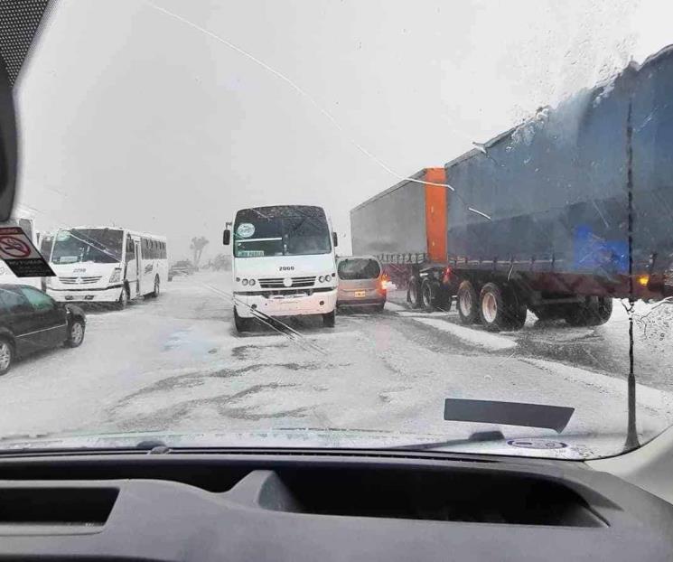 Ocasiona granizo daños en Galeana Ocasiona granizo daños en Galeana