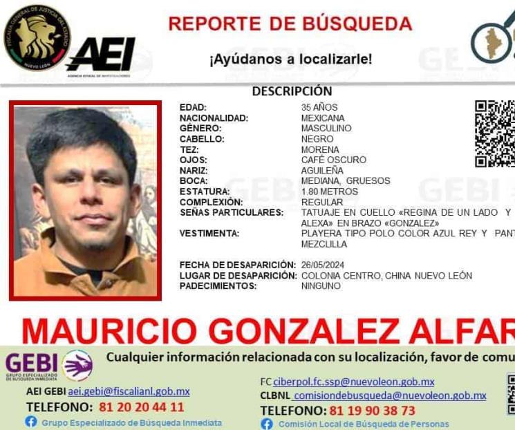 Buscan en China a desaparecido