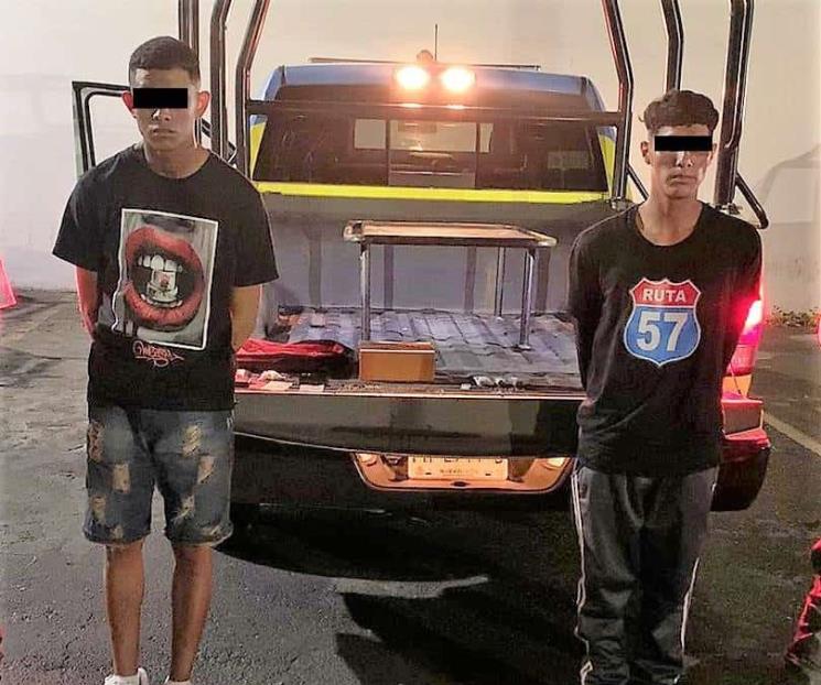 Caen con cartuchos y droga Caen con cartuchos y droga