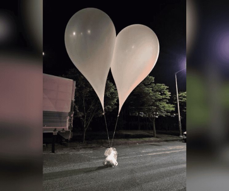 Corea del Norte lanza globos con desperdicios a Corea del Sur