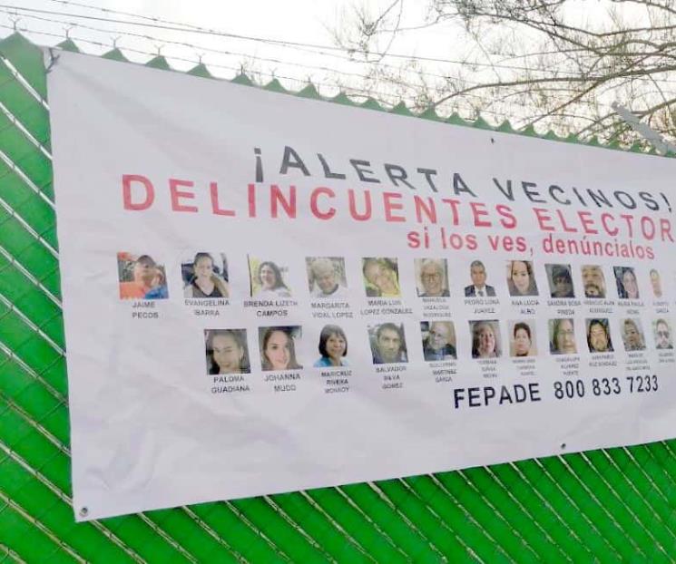 Exhiben a presuntos  delincuentes electorales