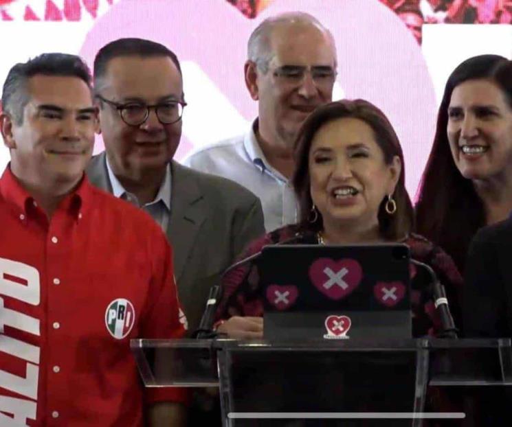 “Ya ganamos”: Xóchitl Gálvez frente a decenas de simpatizantes