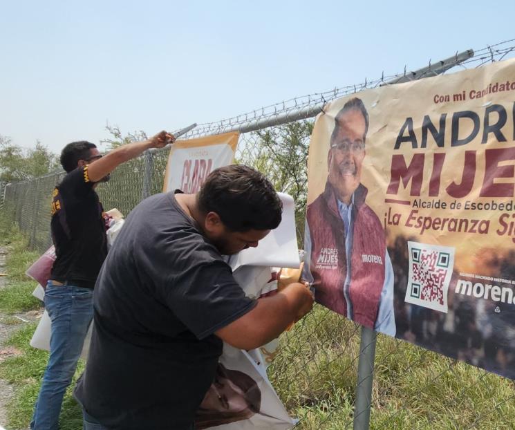Inicia Mijes retiro de su propaganda