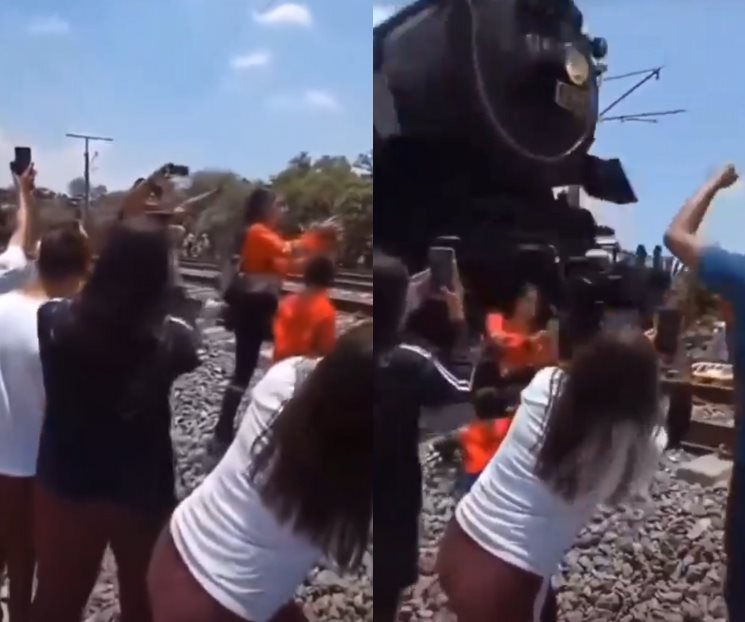 Muere mujer golpeada por locomotora Empress 2816