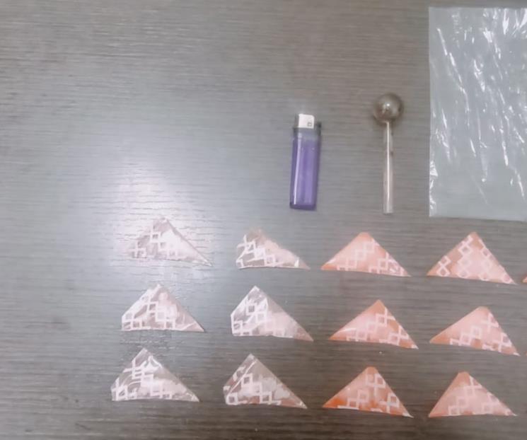 Capturan a sujeto con droga