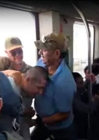 Arman riña en el Metro