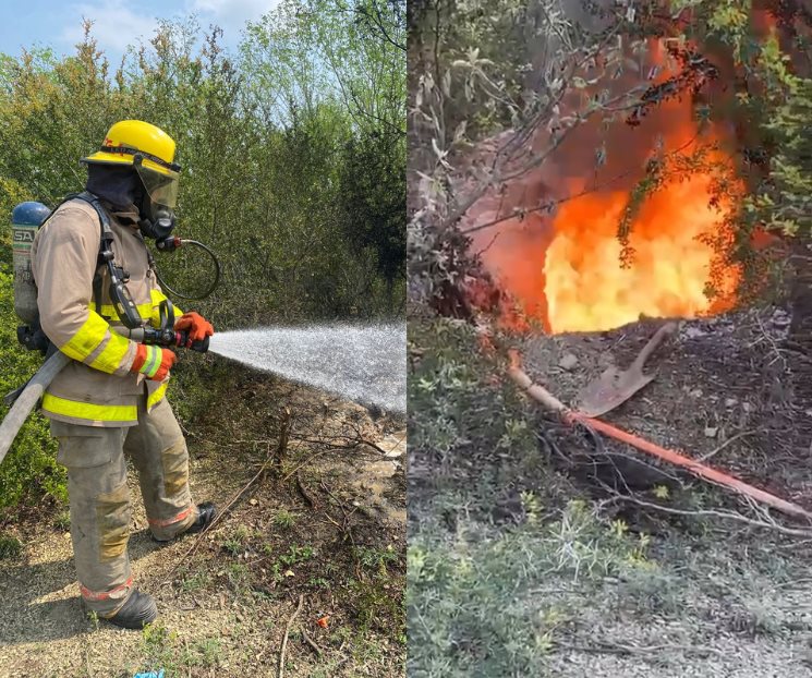 Descubren en Hualahuises toma clandestina de Pemex tras incendio