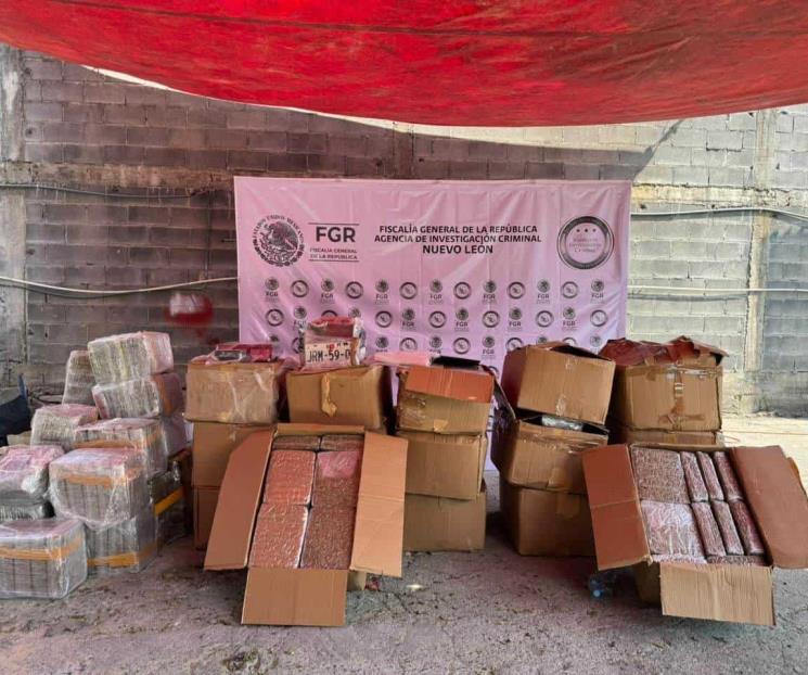 Decomisan 700 kilos de droga