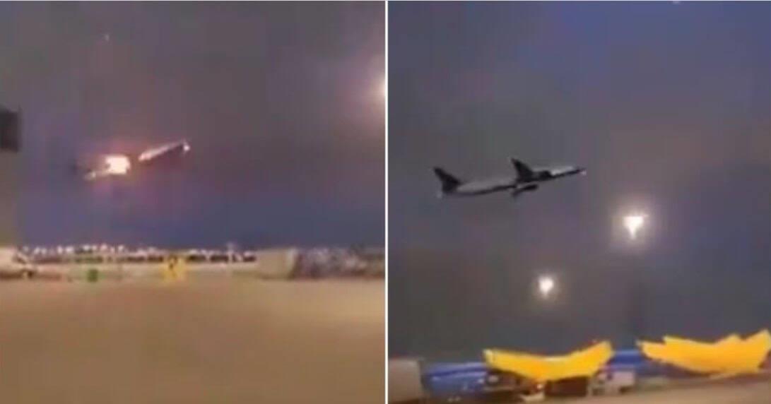 Avión aterriza de emergencia tras llamas en motor en Canadá
