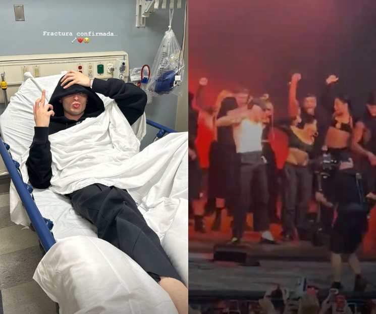 Peso Pluma sufre fuerte lesión en vivo