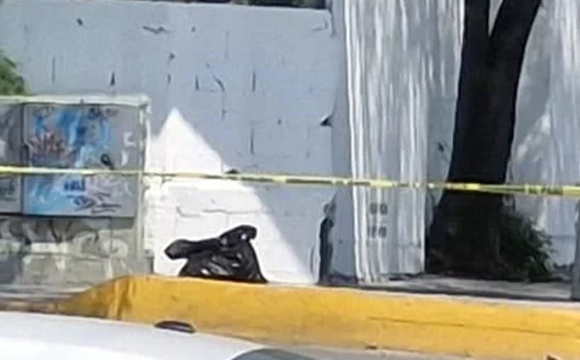 El susto de su vida se llevaron los comerciantes de un mercado rodante que se instala en la Colonia San Martin, al encontrar una bolsa con restos humanos en el sitio donde pretendían instalarse.