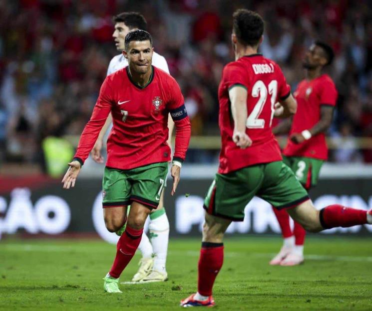 CR7 marca doblete y Portugal llegará con racha a la Eurocopa