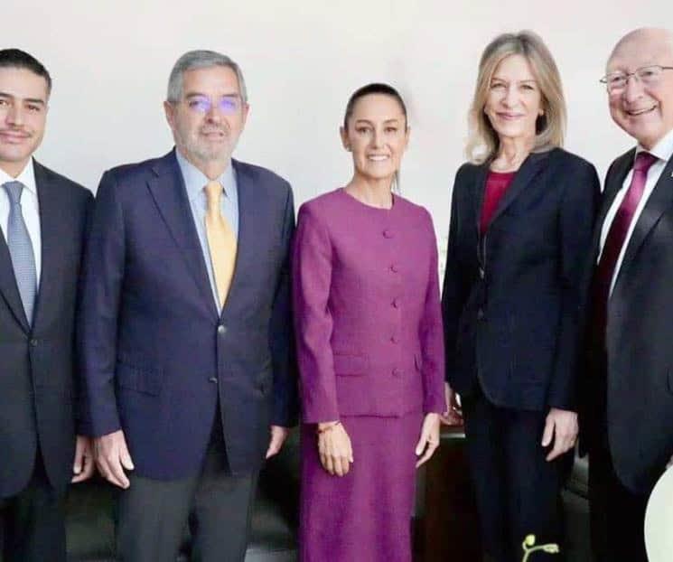 Se reúne Sheinbaum con comitiva de Joe Biden