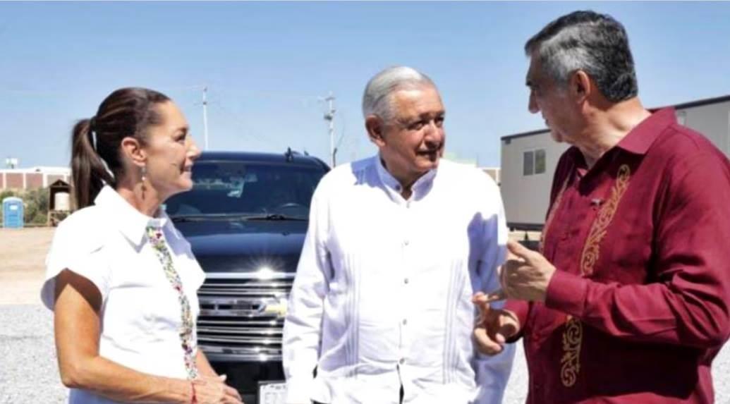 AMLO y Sheinbaum supervisan avance de nueva sede de Aduanas AMLO y Sheinbaum supervisan avance de nueva sede de Aduanas