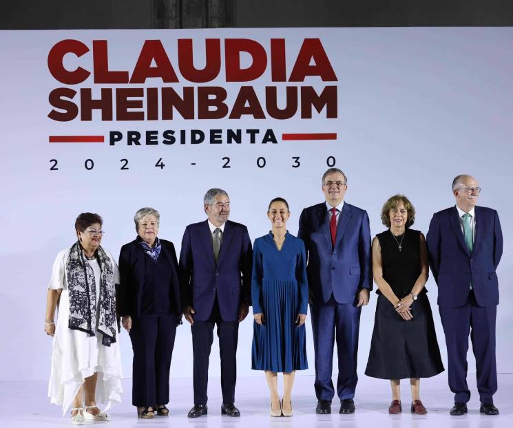 Presenta Claudia Sheinbaum a parte de su gabinete