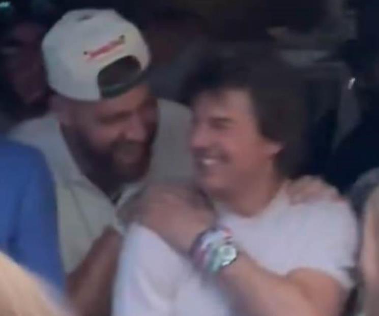 Travis Kelce disfruta show de Taylor Swift junto a Tom Cruise