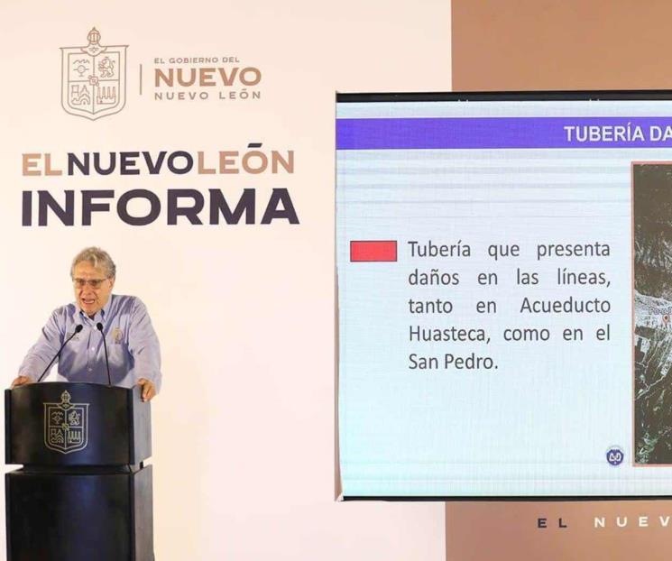 Reportan cero abastecimiento de agua en Santa Catarina y García