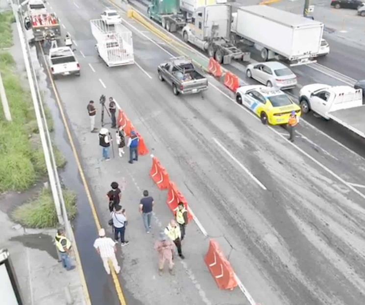 Reabren carril exprés de Morones Prieto