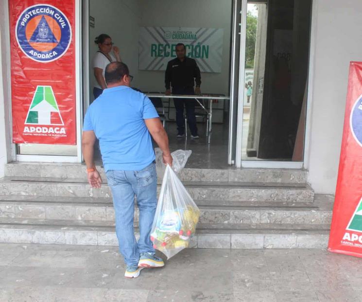 Abre Apodaca tres centros de acopio para ayudar a la gente del sur Abre Apodaca tres centros de acopio para ayudar a la gente del sur
