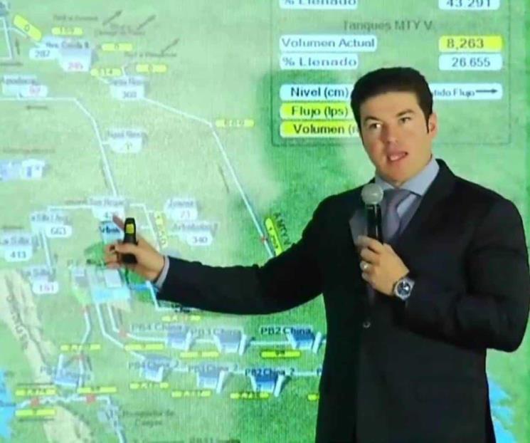 Todos cuentan con agua, menos Santa Catarina: Samuel