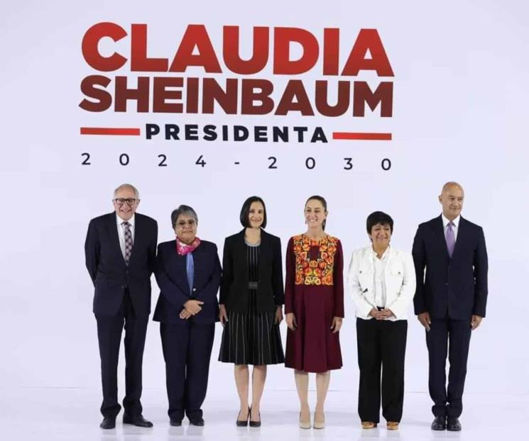 Presenta Sheinbaum a 6 integrantes más de su gabinete Presenta Sheinbaum a 6 integrantes más de su gabinete