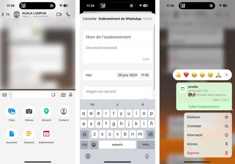 WhatsApp lanza Eventos: organizar quedadas con amigos será mucho más