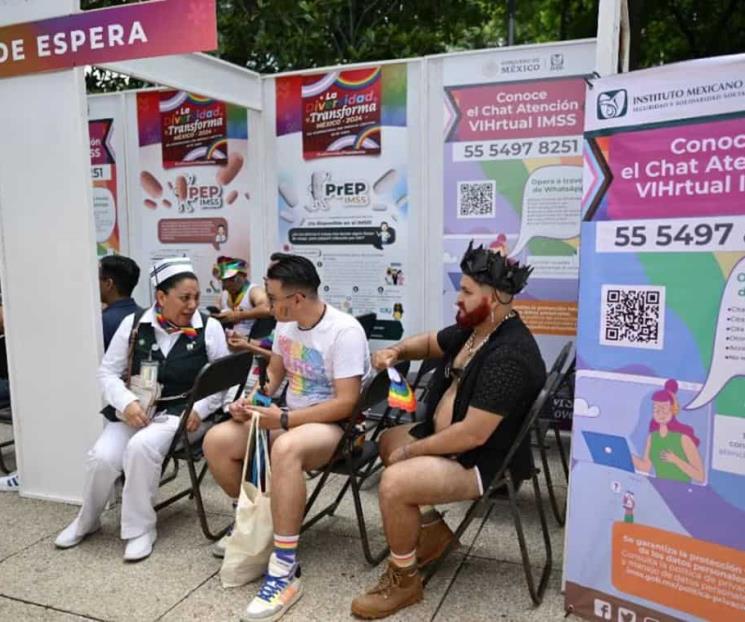 Realiza IMSS 803 pruebas de VIH y hepatitis C durante marcha LGBT+