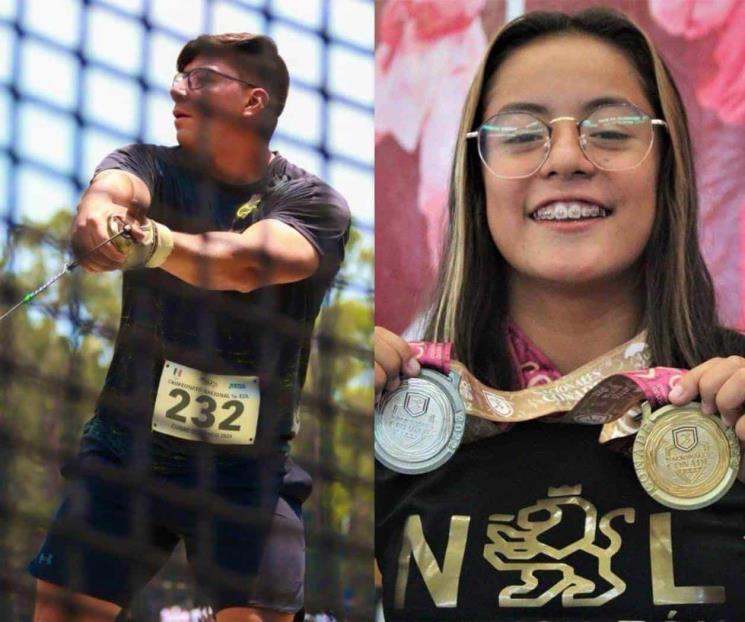 Atletas regios Diego del Real y Alejandra Estudillo van a París 2024