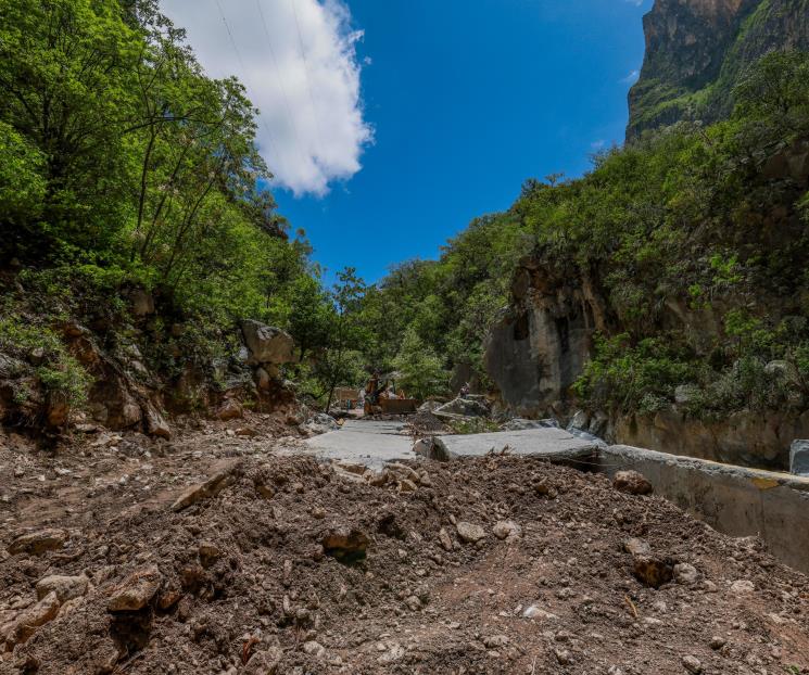 Concluyen reconexión de carretera Laguna de Sánchez