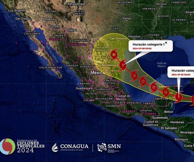 Pronostican que Beryl ingrese a México este jueves como categoría 1
