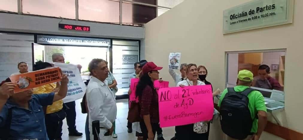 Protestan contra titular de Agua y Drenaje