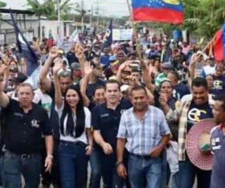 Lidera oposición venezolana mitin masivo en Barinas
