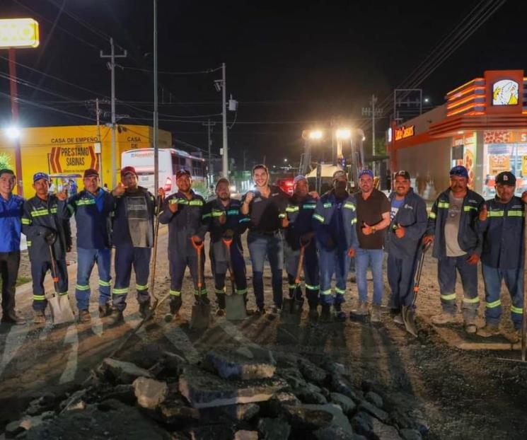 Arranca en Pesquería programa de bacheo